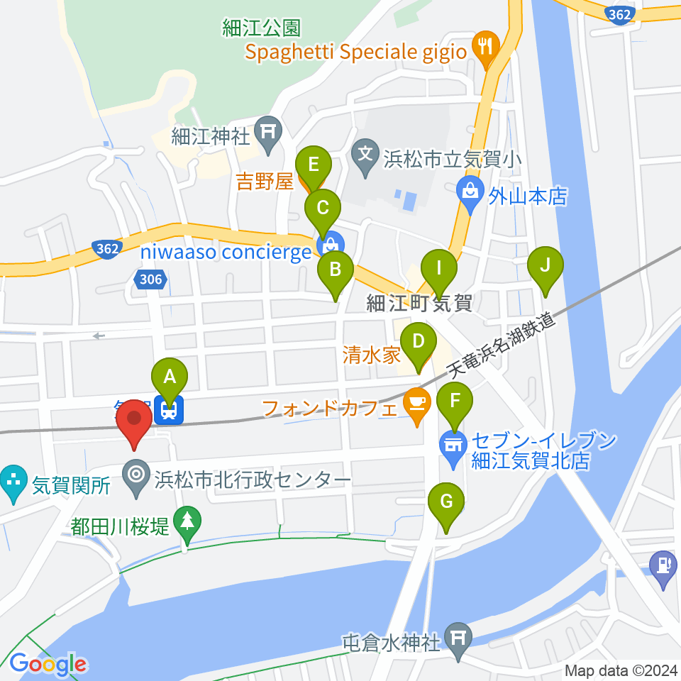 みをつくし文化センター周辺のファミレス・ファーストフード一覧地図