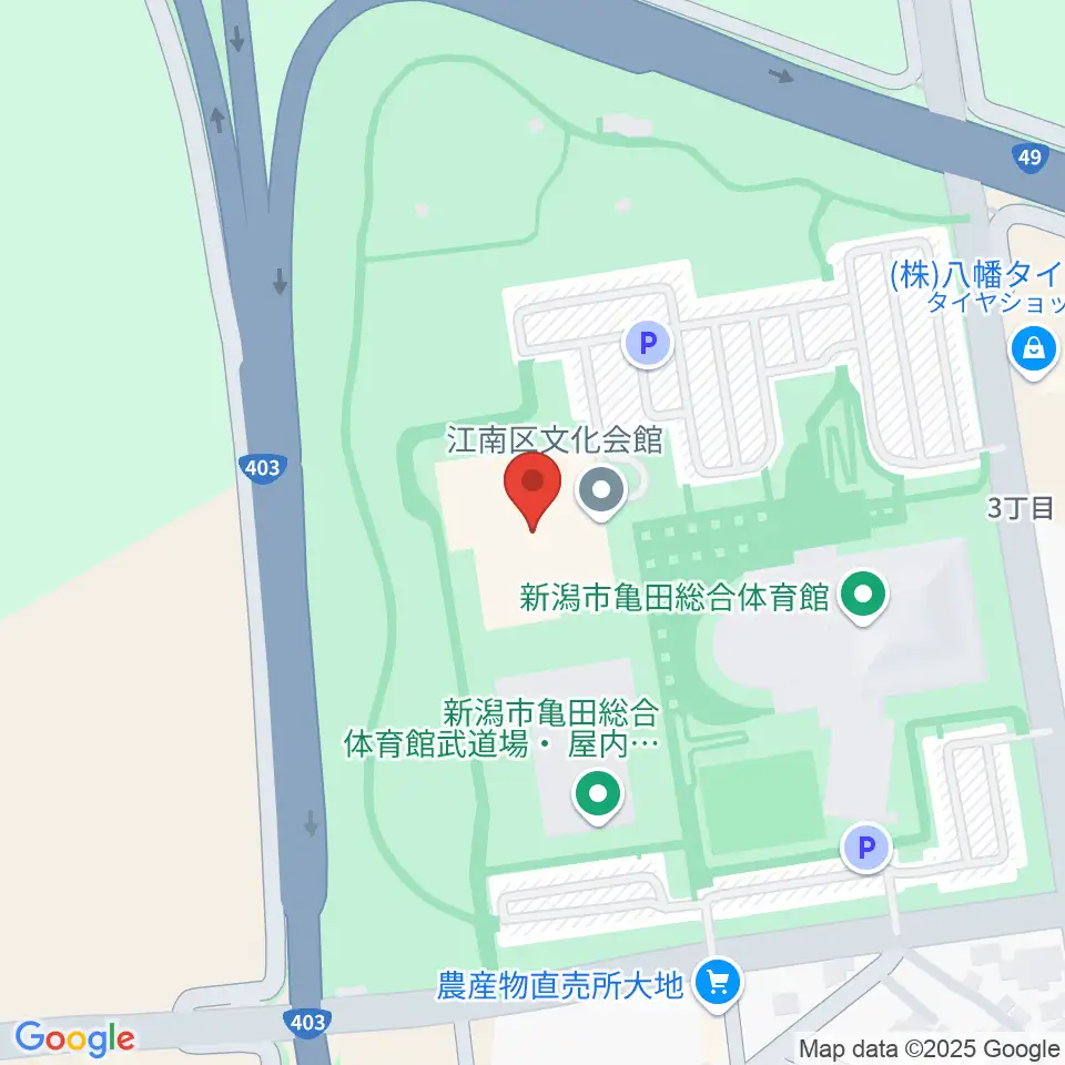 江南区文化会館周辺のファミレス・ファーストフード一覧地図