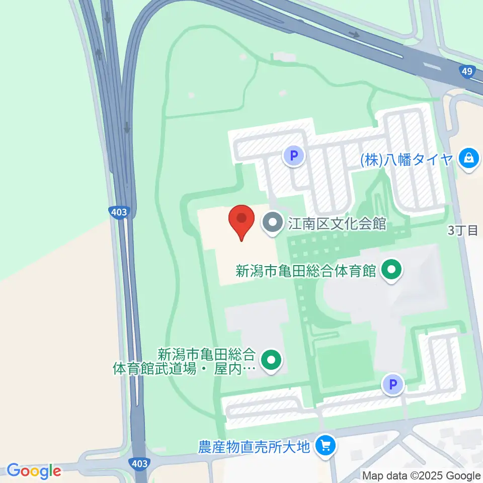 江南区文化会館周辺のファミレス・ファーストフード一覧地図