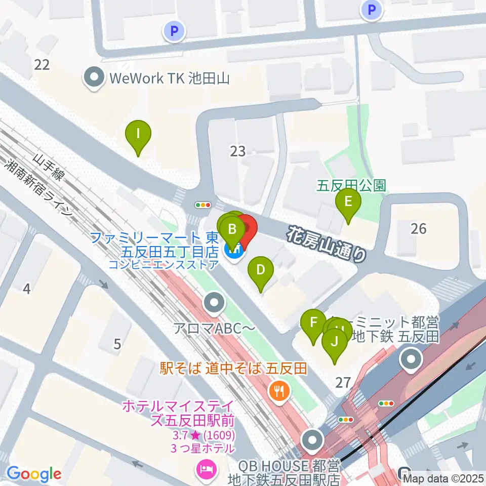 佐野ギター教室周辺のファミレス・ファーストフード一覧地図