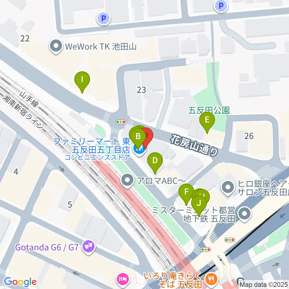 佐野ギター教室周辺のファミレス・ファーストフード一覧地図