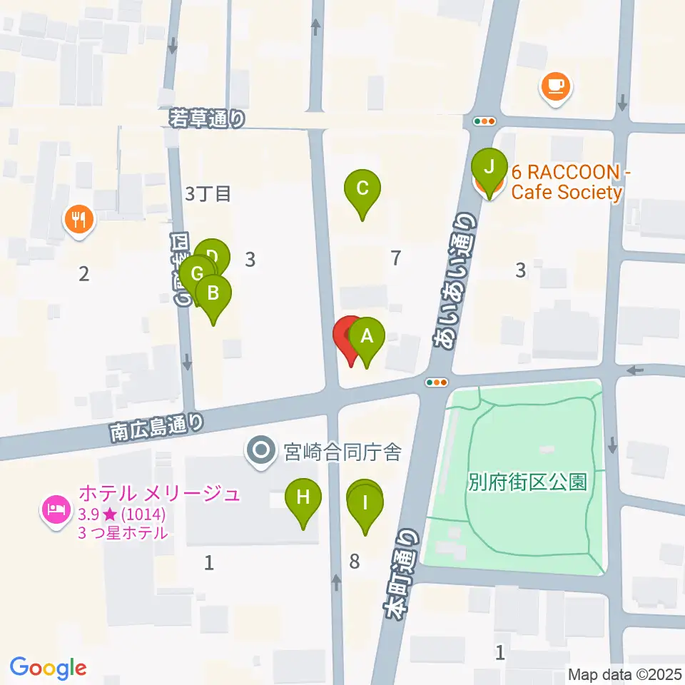 ドラゴンヘッド音楽スタジオ周辺のファミレス・ファーストフード一覧地図