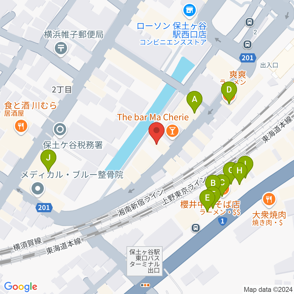 泉ギター教室周辺のファミレス・ファーストフード一覧地図