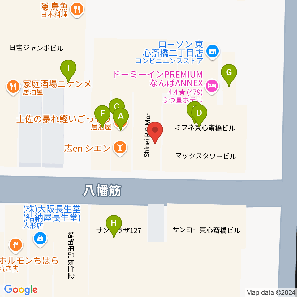 DOORS in HEAVEN周辺のファミレス・ファーストフード一覧地図