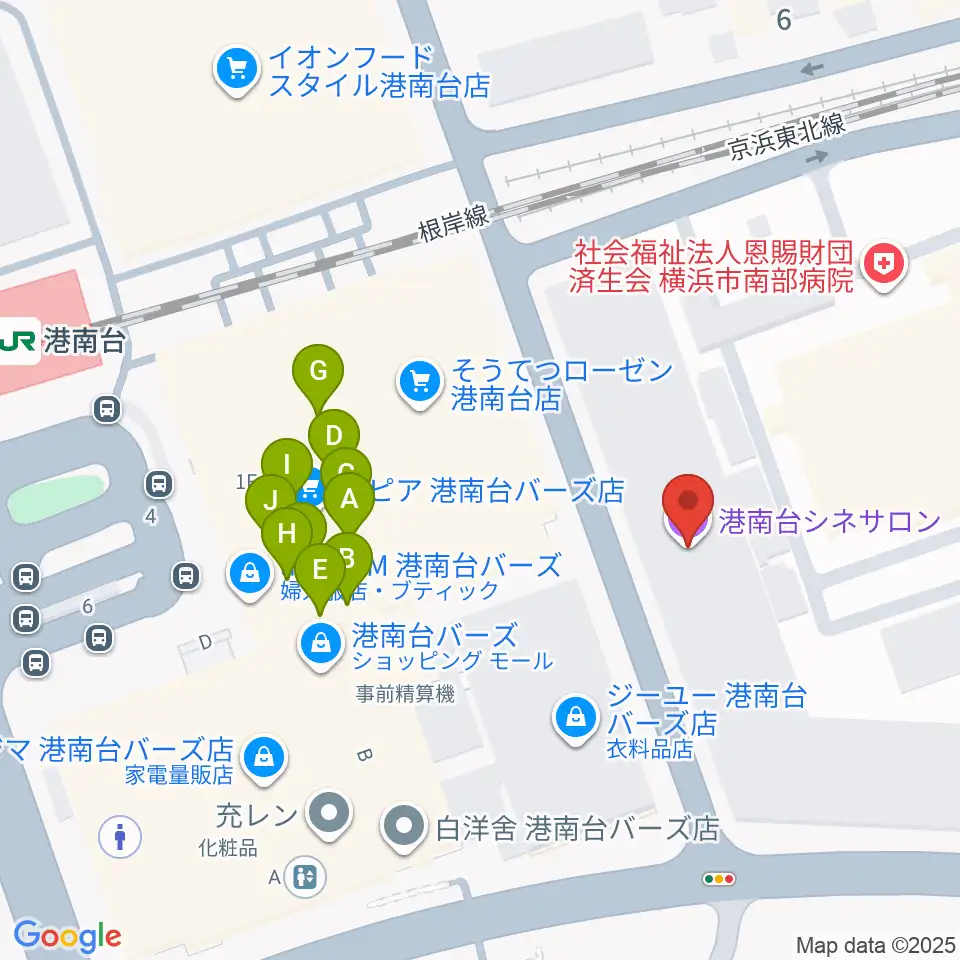 バーズカルチャーセンター周辺のファミレス・ファーストフード一覧地図