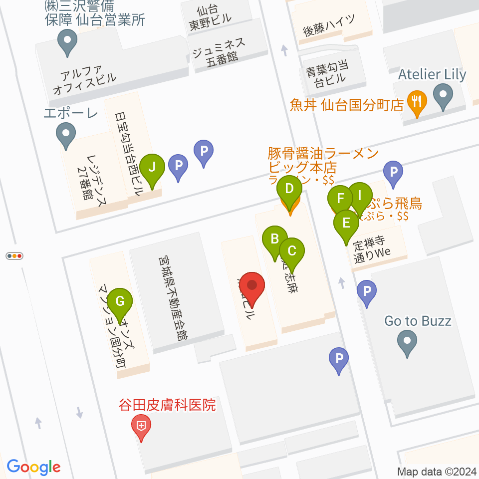 カフェドルシール周辺のファミレス・ファーストフード一覧地図