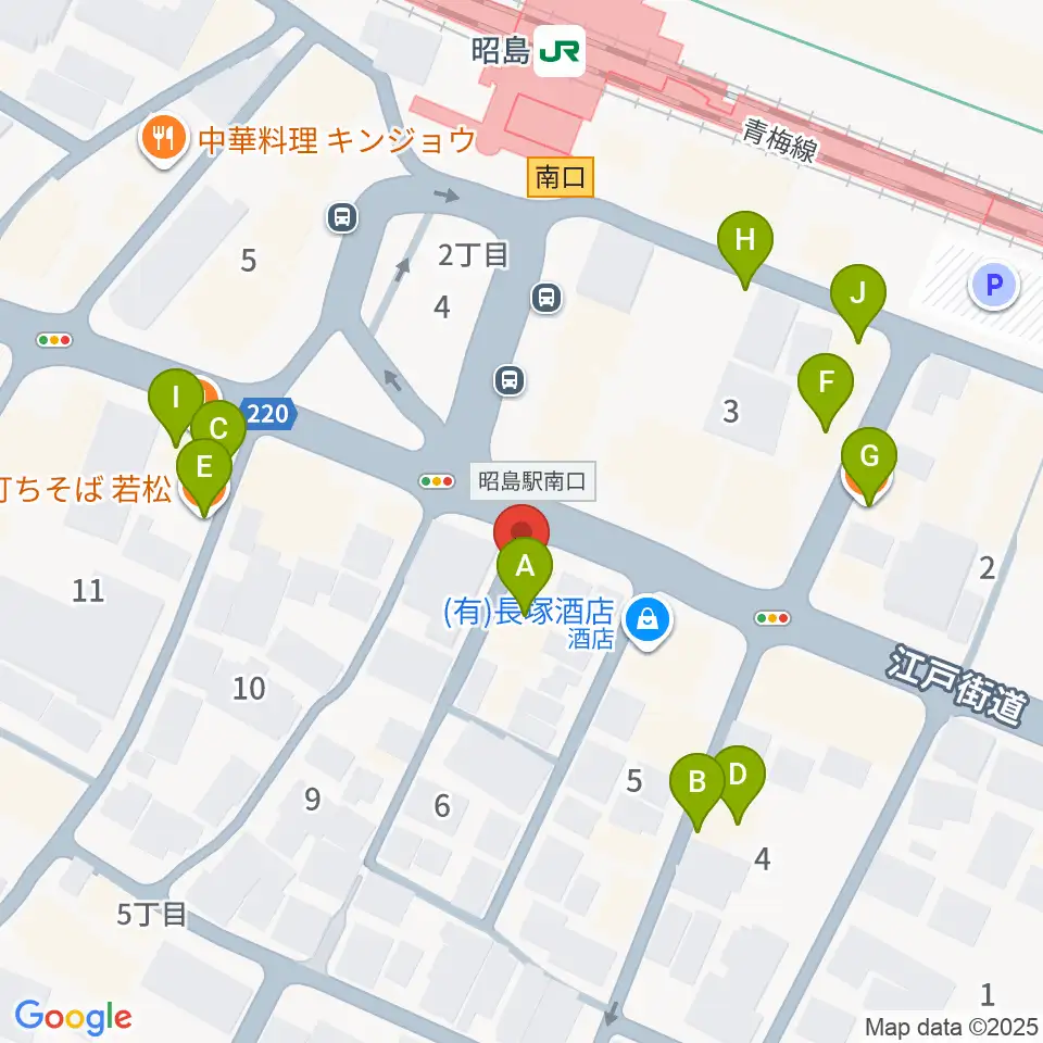 フローラカルチャークラブ周辺のファミレス・ファーストフード一覧地図