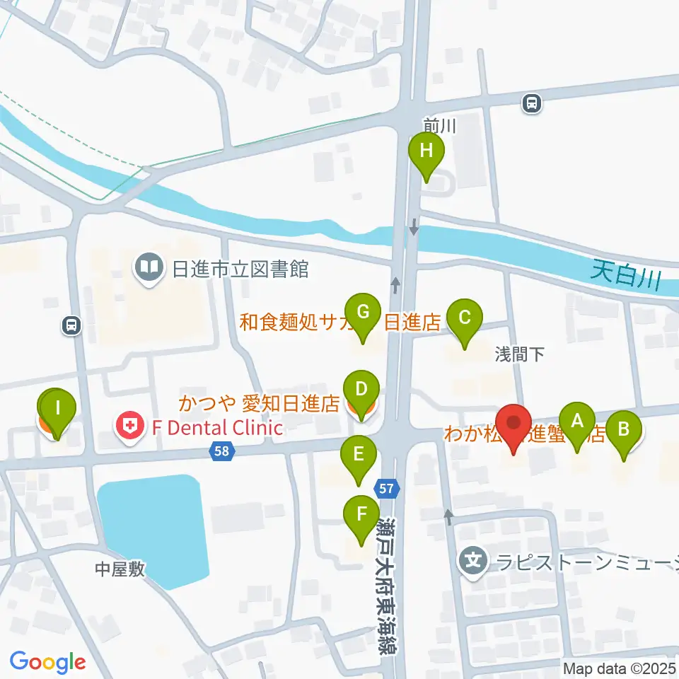 J’z Studio West周辺のファミレス・ファーストフード一覧地図