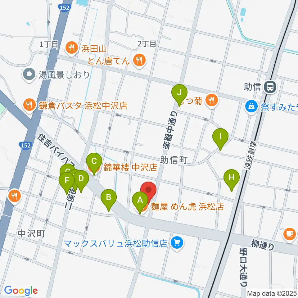 森といずみ周辺のファミレス・ファーストフード一覧地図