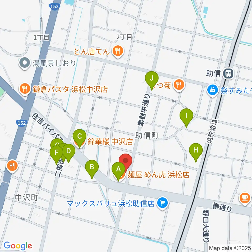 森といずみ周辺のファミレス・ファーストフード一覧地図