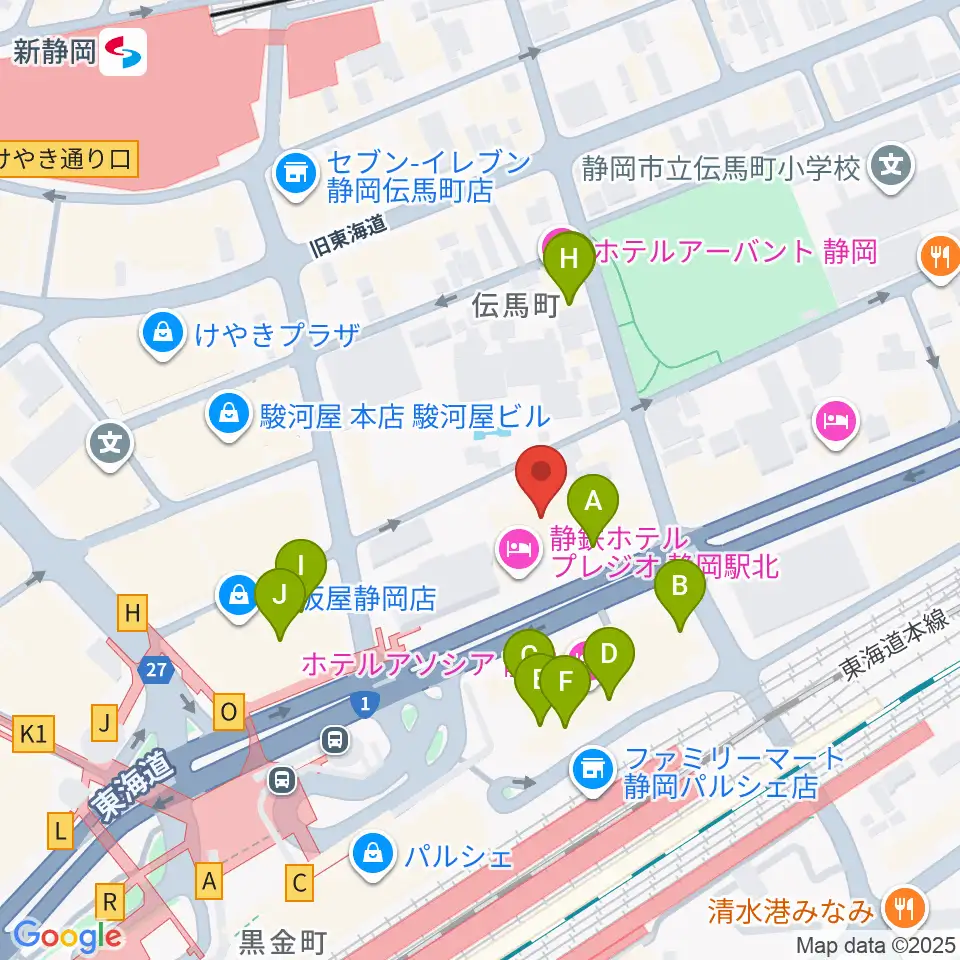 サールナートホール周辺のファミレス・ファーストフード一覧地図