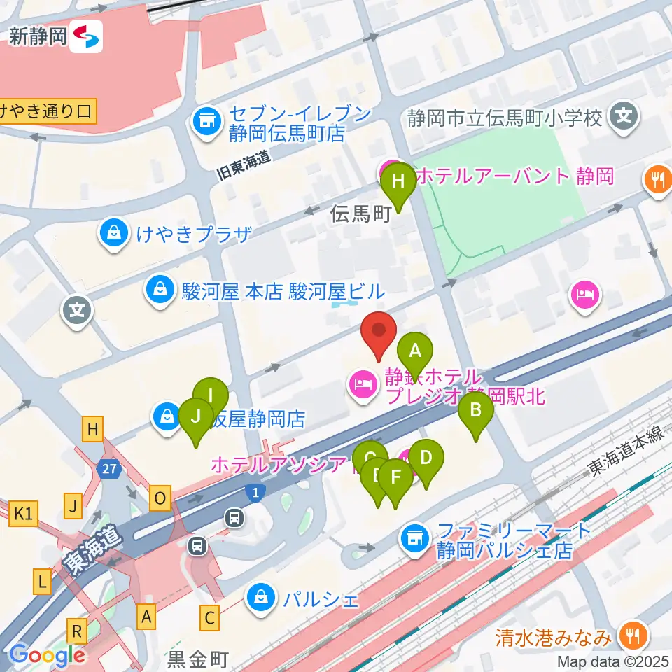 サールナートホール周辺のファミレス・ファーストフード一覧地図