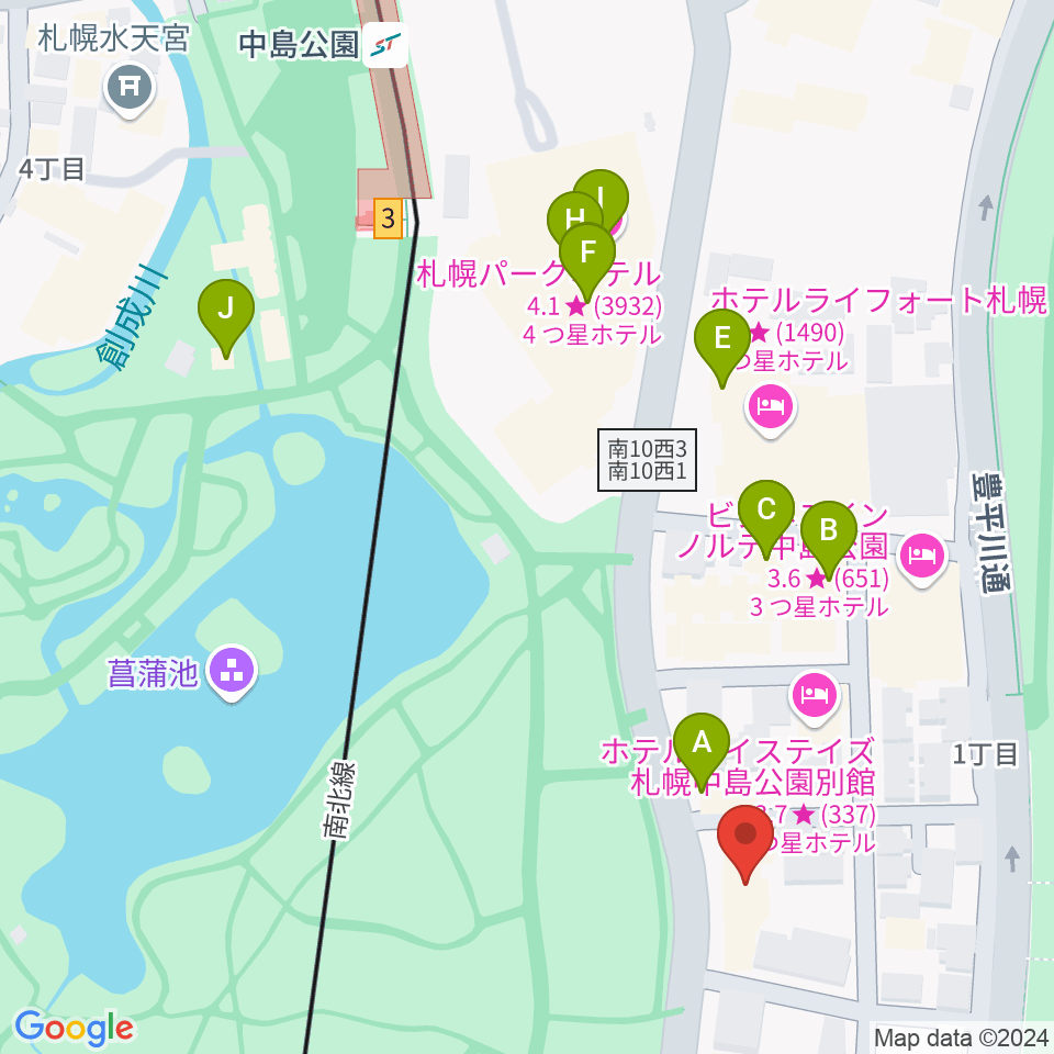 扇谷記念スタジオ・シアターZOO周辺のファミレス・ファーストフード一覧地図