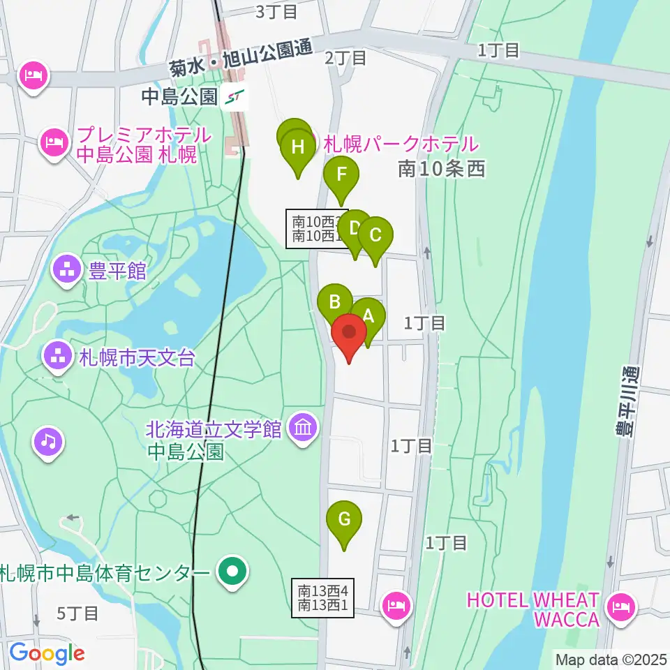 扇谷記念スタジオ・シアターZOO周辺のファミレス・ファーストフード一覧地図