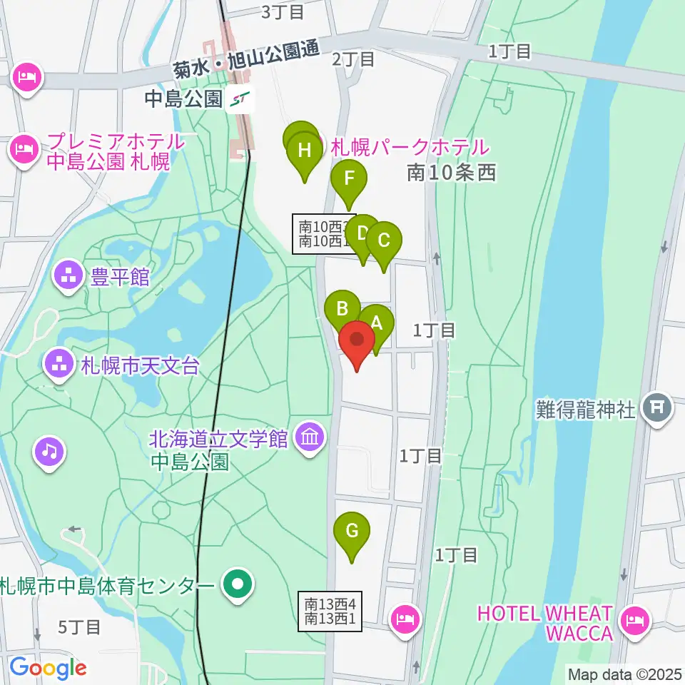 扇谷記念スタジオ・シアターZOO周辺のファミレス・ファーストフード一覧地図