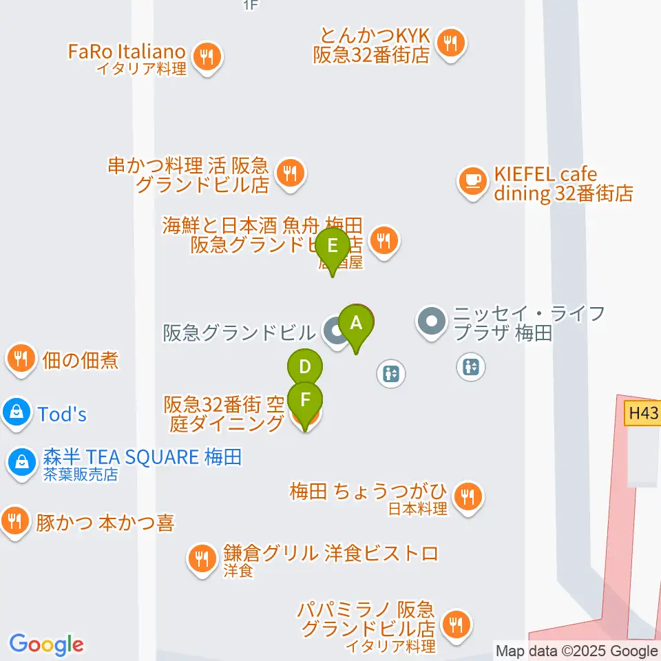 玉田ピアノサウンドビュー23周辺のファミレス・ファーストフード一覧地図