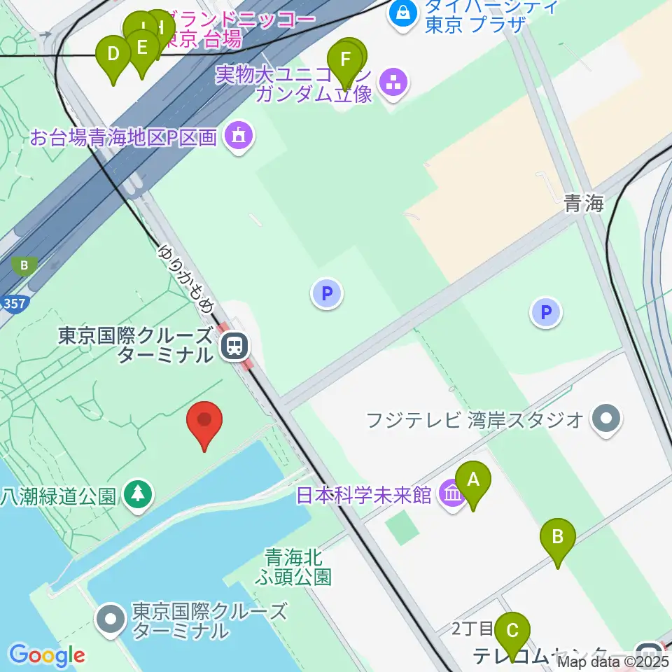 船の科学館周辺のファミレス・ファーストフード一覧地図