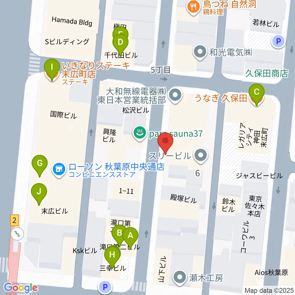 カフェ・トリオンプ周辺のファミレス・ファーストフード一覧地図