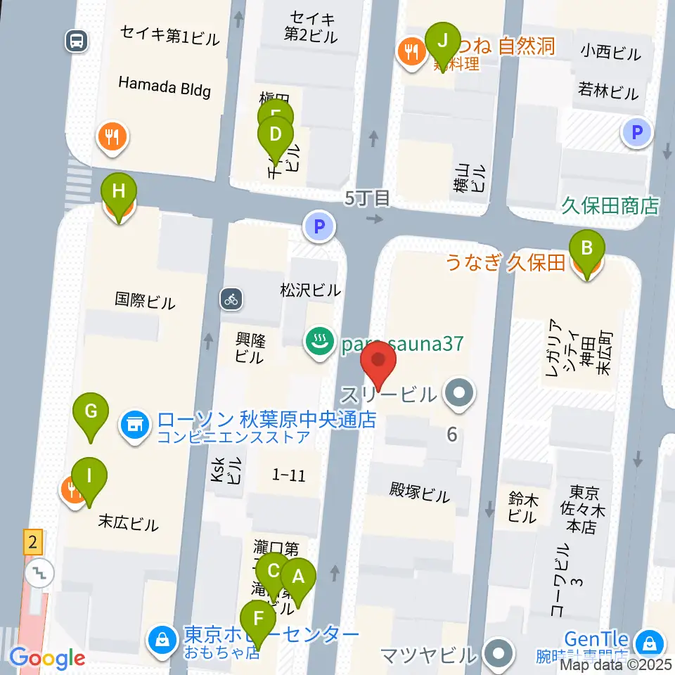 カフェ・トリオンプ周辺のファミレス・ファーストフード一覧地図