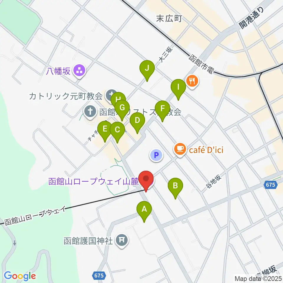 FMいるか周辺のファミレス・ファーストフード一覧地図