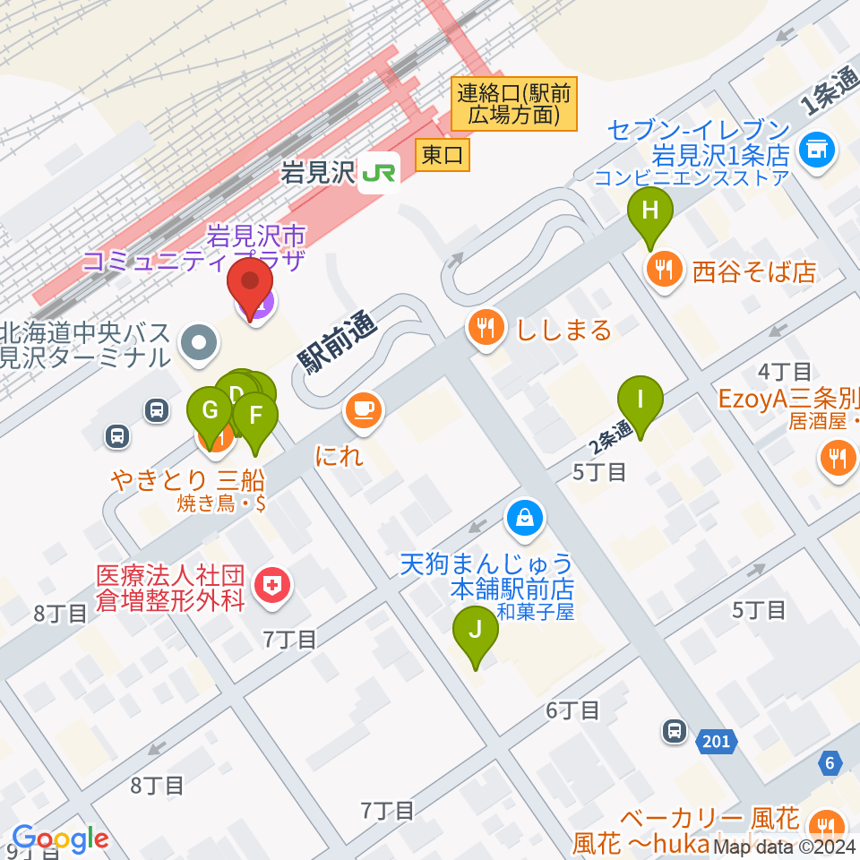 FMはまなす周辺のファミレス・ファーストフード一覧地図