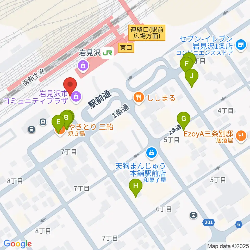 FMはまなす周辺のファミレス・ファーストフード一覧地図