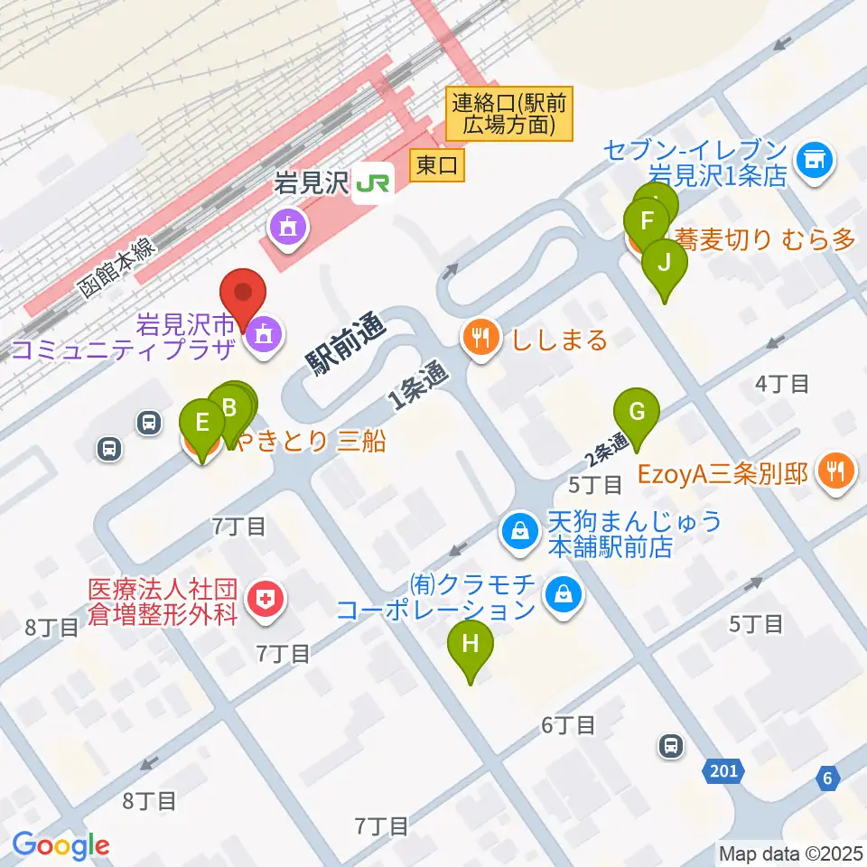 FMはまなす周辺のファミレス・ファーストフード一覧地図