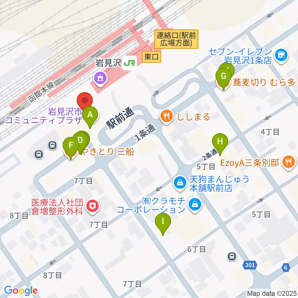 FMはまなす周辺のファミレス・ファーストフード一覧地図