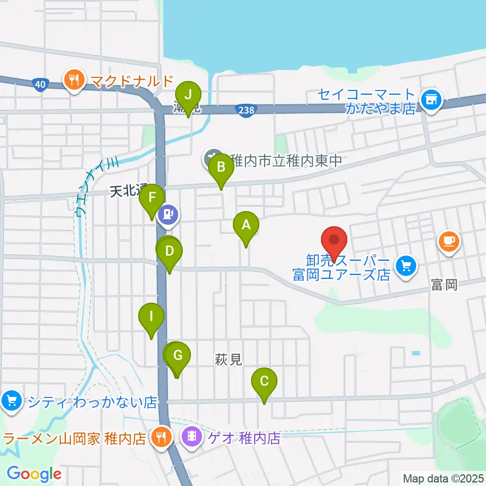 FMわっぴ～周辺のファミレス・ファーストフード一覧地図