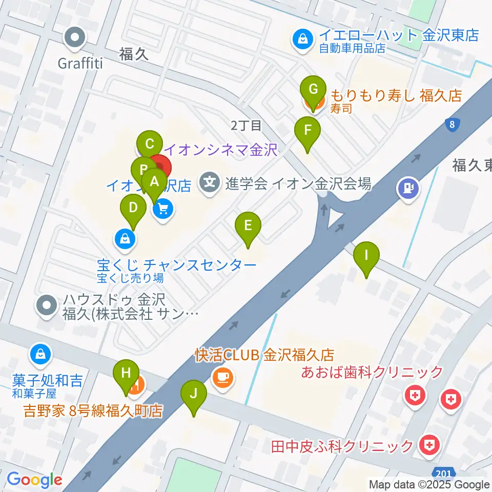 開進堂楽器 MPC森本周辺のファミレス・ファーストフード一覧地図