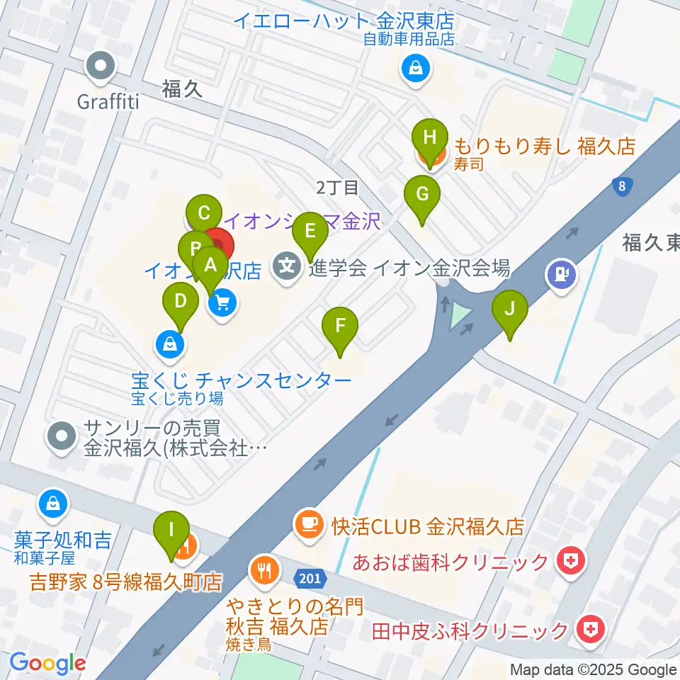 開進堂楽器 MPC森本周辺のファミレス・ファーストフード一覧地図
