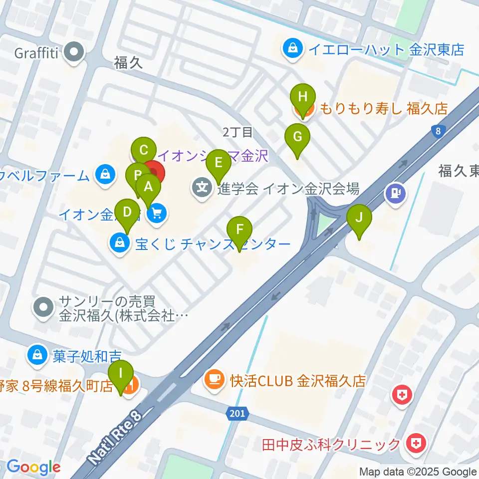 開進堂楽器 MPC森本周辺のファミレス・ファーストフード一覧地図