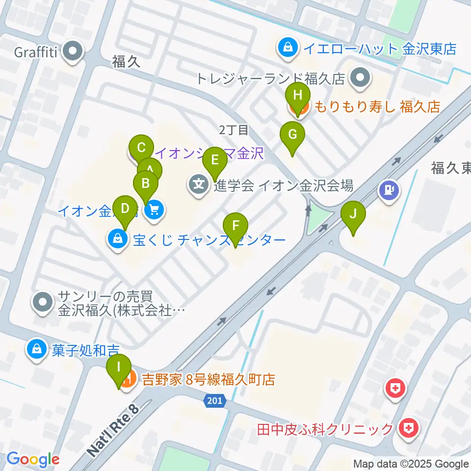 開進堂楽器 MPC森本周辺のファミレス・ファーストフード一覧地図