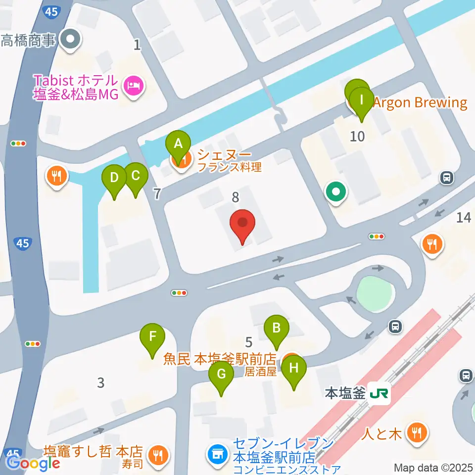 ベイウェーブ周辺のファミレス・ファーストフード一覧地図