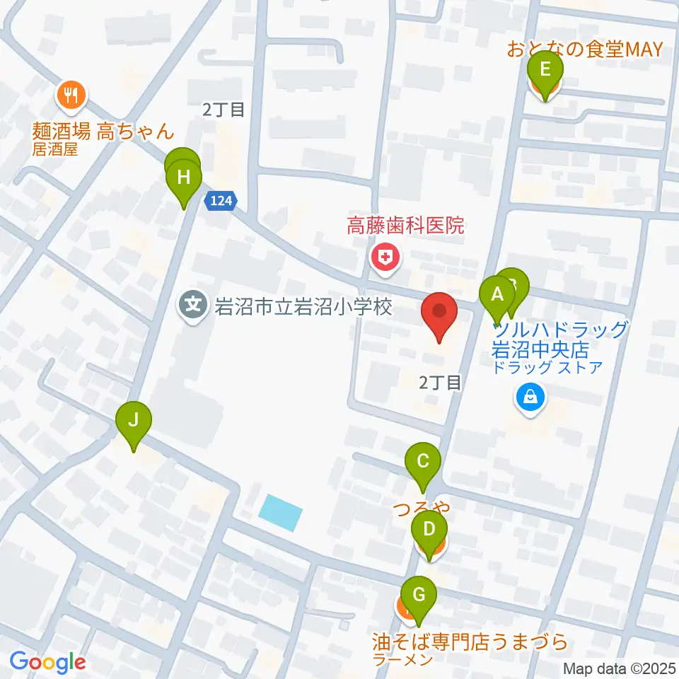 エフエムいわぬま周辺のファミレス・ファーストフード一覧地図