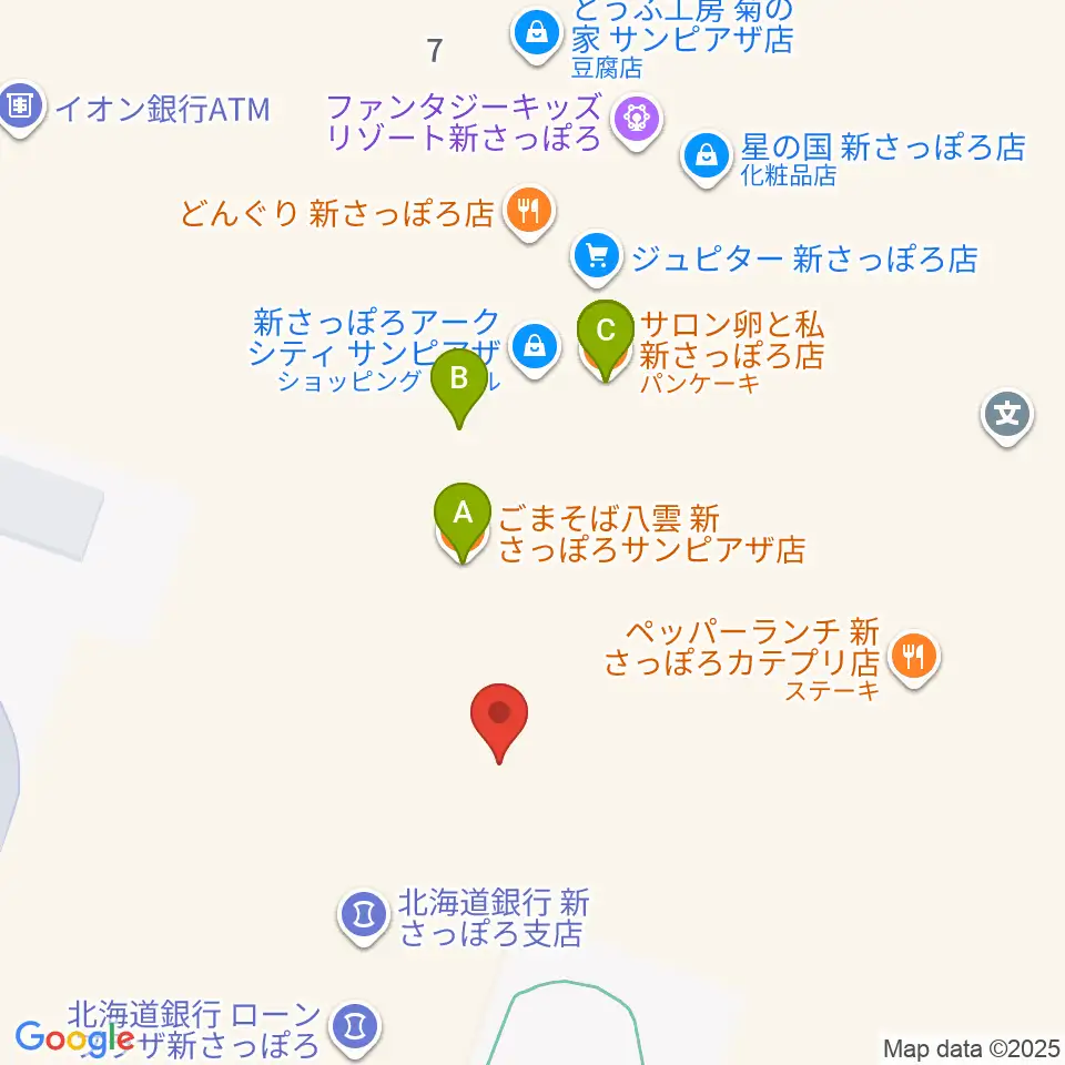 RADIOワンダーストレージ FMドラマシティ周辺のファミレス・ファーストフード一覧地図