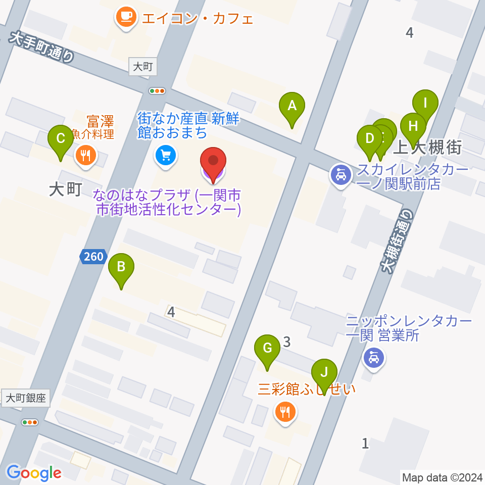 FMあすも周辺のファミレス・ファーストフード一覧地図