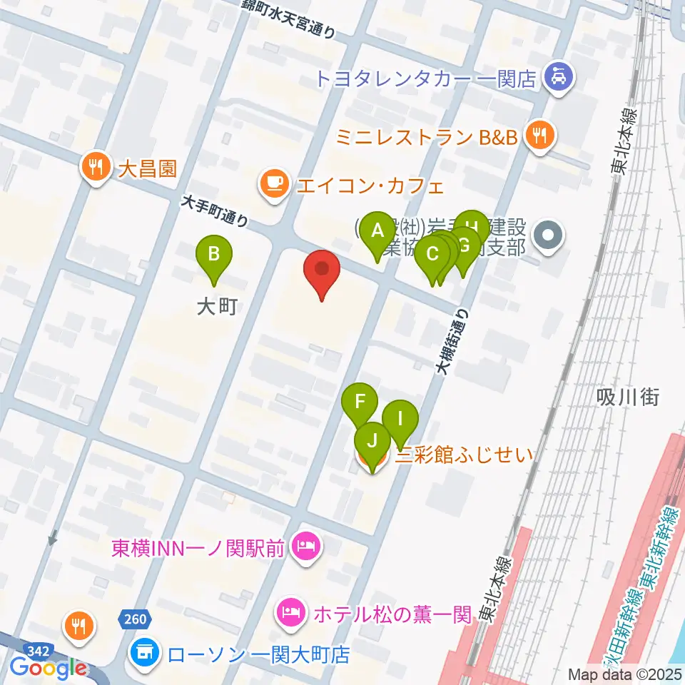 FMあすも周辺のファミレス・ファーストフード一覧地図