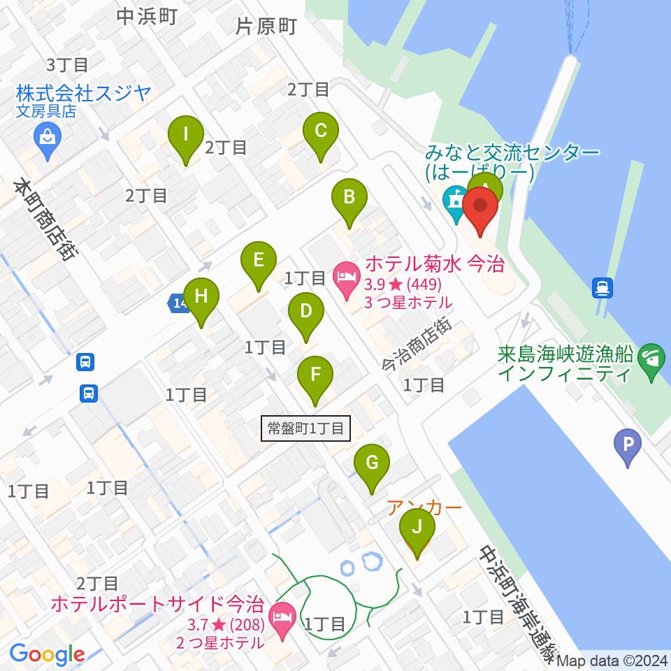 FMラヂオバリバリ周辺のファミレス・ファーストフード一覧地図