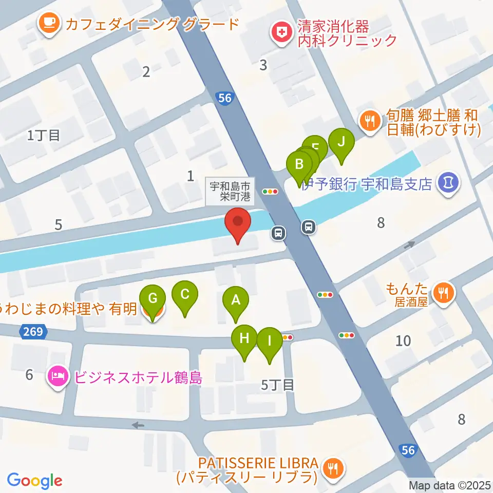 FMがいや周辺のファミレス・ファーストフード一覧地図