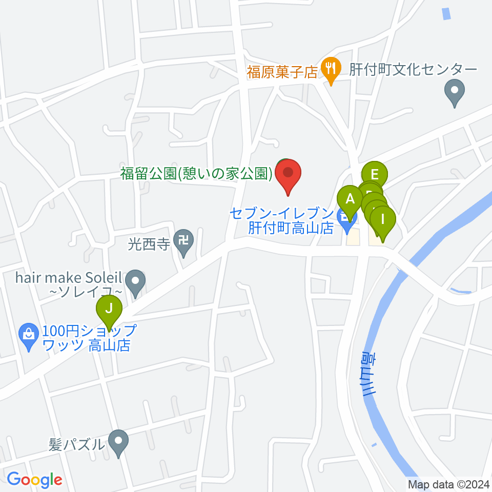 FMきもつき周辺のファミレス・ファーストフード一覧地図