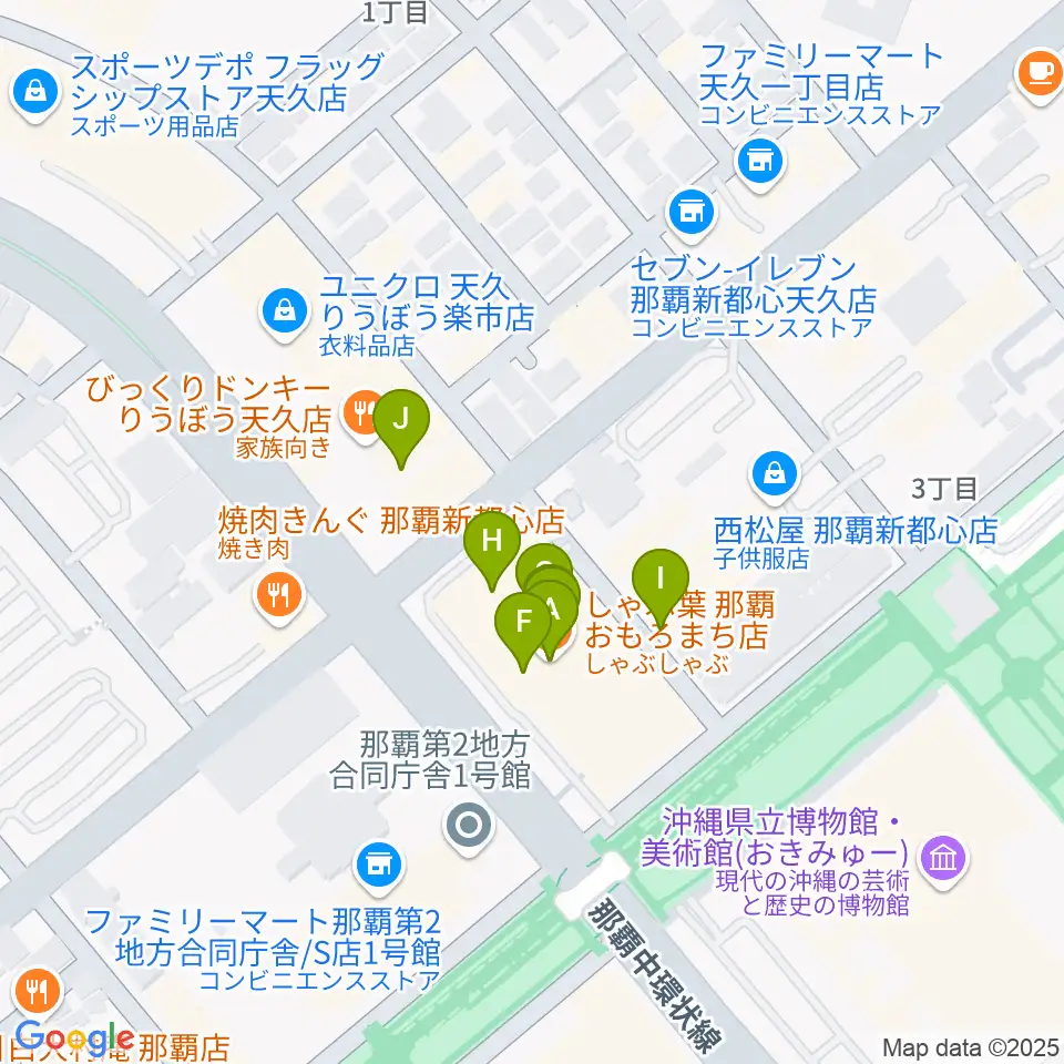 FMレキオ周辺のファミレス・ファーストフード一覧地図