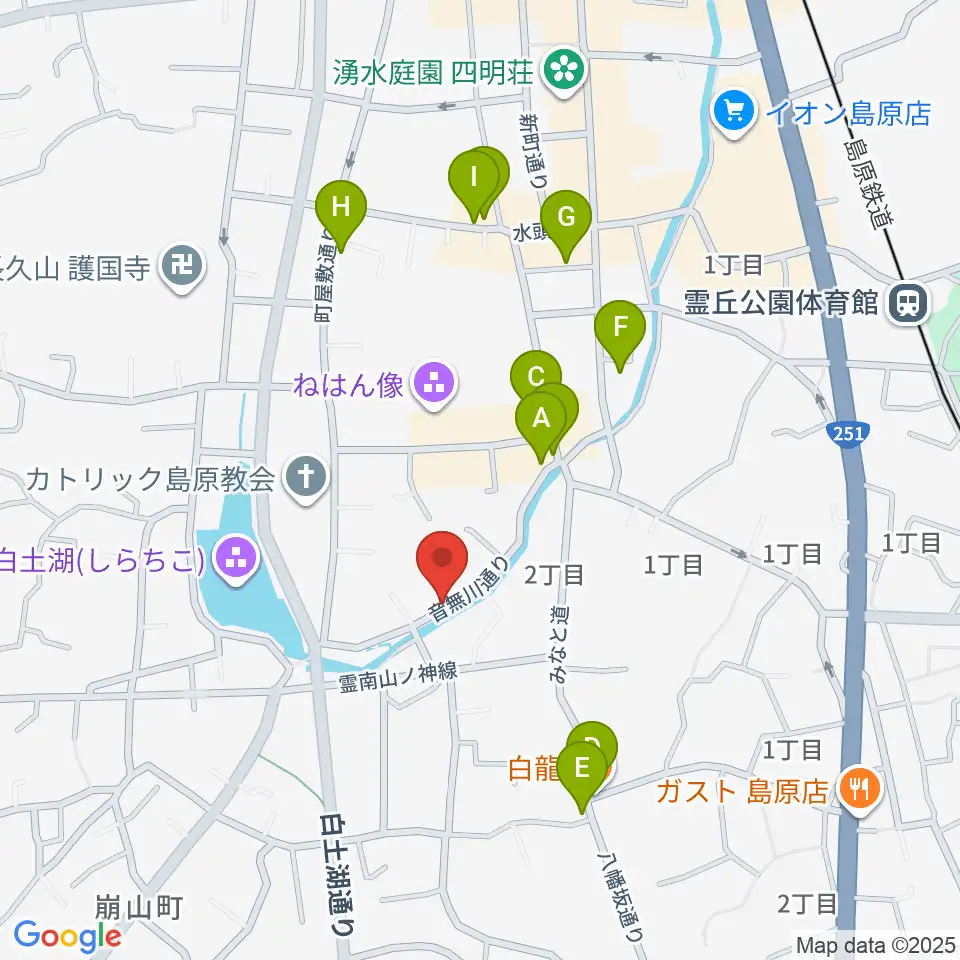 FMしまばら周辺のファミレス・ファーストフード一覧地図