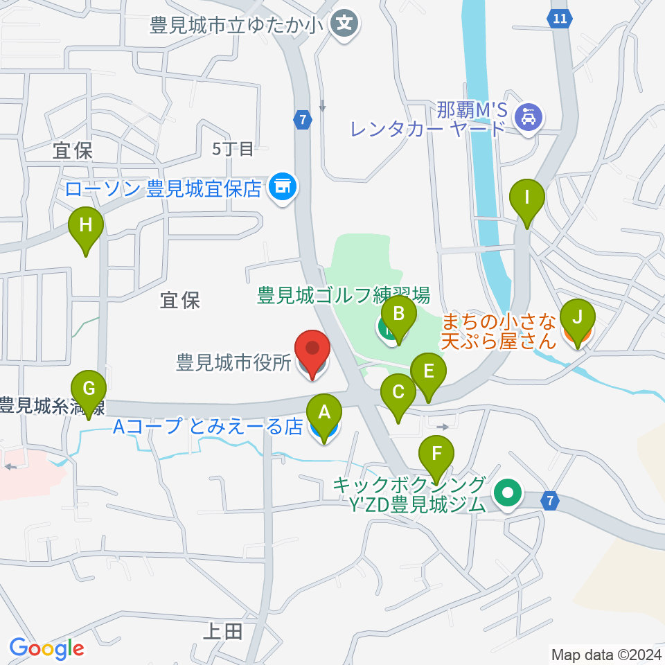 FMとよみ周辺のファミレス・ファーストフード一覧地図