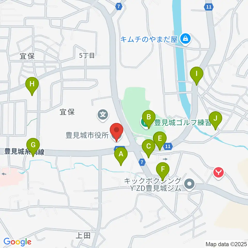 FMとよみ周辺のファミレス・ファーストフード一覧地図