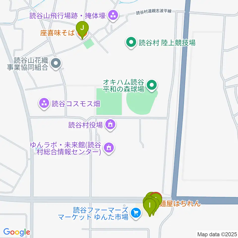 FMよみたん周辺のファミレス・ファーストフード一覧地図