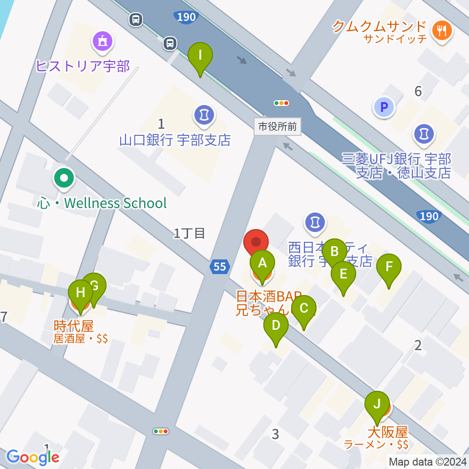 FMきらら周辺のファミレス・ファーストフード一覧地図