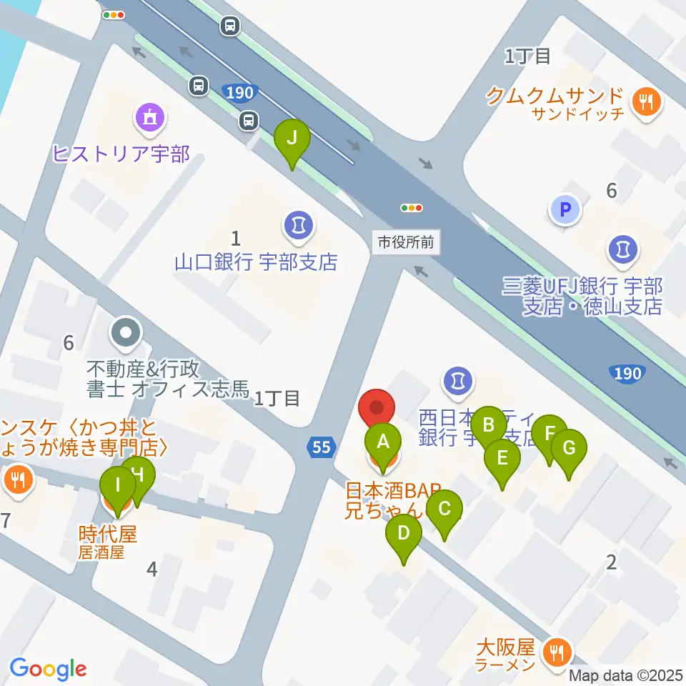 FMきらら周辺のファミレス・ファーストフード一覧地図
