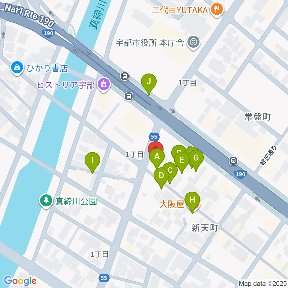FMきらら周辺のファミレス・ファーストフード一覧地図