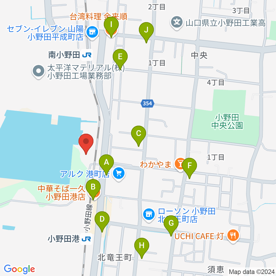 FMスマイルウェーブ周辺のファミレス・ファーストフード一覧地図